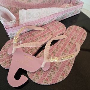 Havaianas Pink Floral Flip Flops Accessories
